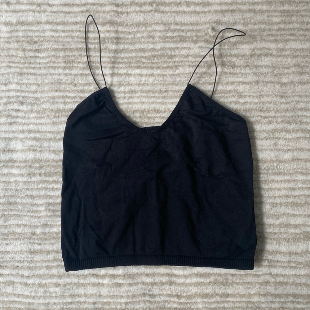 FREE PEOPLE Black Crop Top